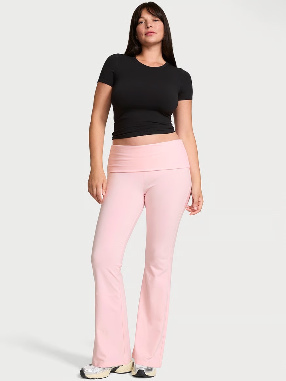 PINK fold over leggings